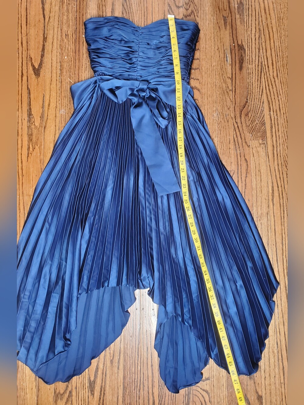 Amur Khloe Sweetheart Satin Dress Muted Blue Size 4 Retail $ 598 - Picture 13 of 16